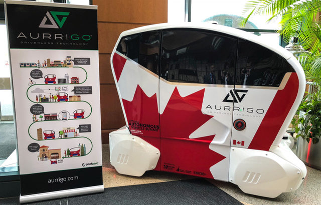 Aurrigo Driverless Pods Ottawa